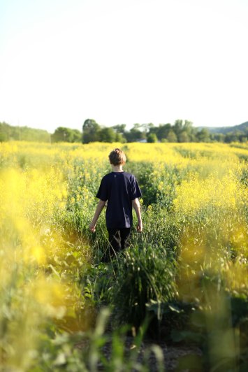 boy walking